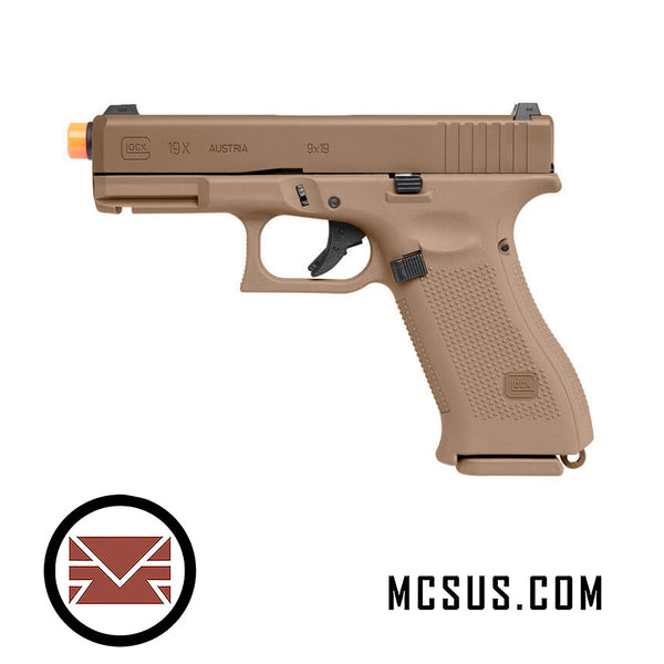 Glock G19X Gas Blowback Airsoft Pistol - Coyote – MCS