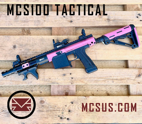MCS100 Tactical Pink Paintball Gun Package