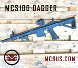 MCS100 M4/AR15 Coversion Body Kit For EMF100 MG100 Paintball Gun