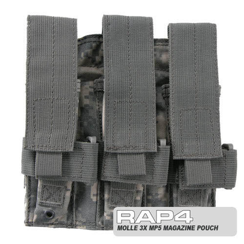 Triple MP5 Magazine Pouch - MOLLE Compatible Tactical Mag Carrier