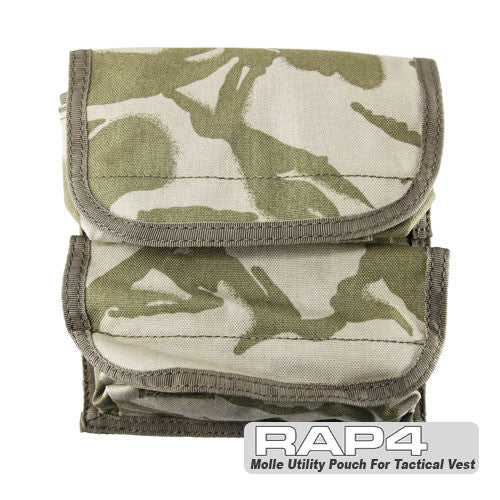 MOLLE Small Double Utility Pouch (British DPM Desert) Clearance