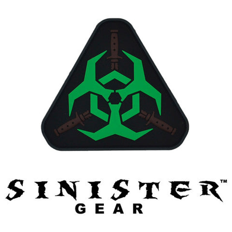 Sinister Gear "Biohazard" PVC Patch - Green