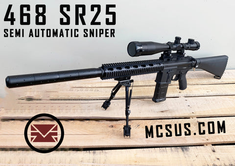 468 & 468 PTR SR25 Semi Auto Sniper Custom Paintball Gun