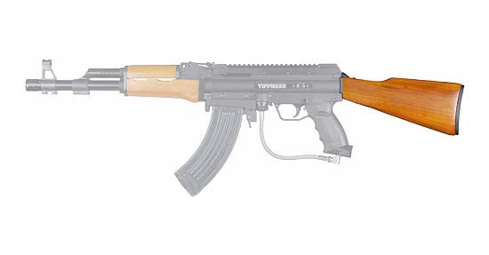 TACAMO AK47 Wooden Butt Stock For Tippmann A5 – MCS