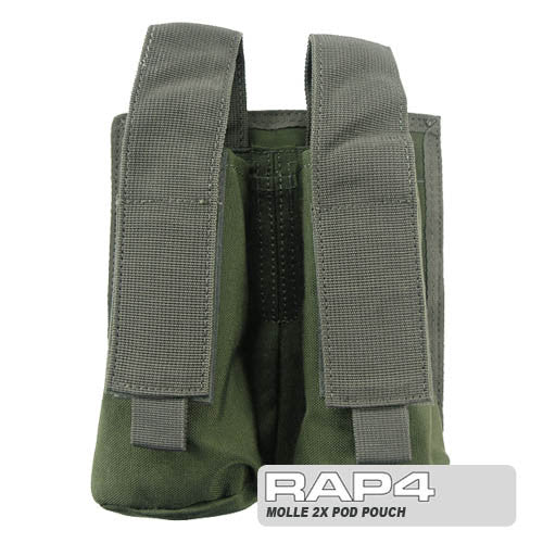 OD Green OLIVE DRAB MOLLE Double Pod Pouch MCS