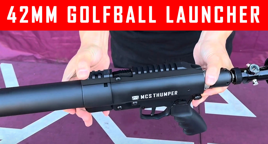 VIDEO: 42MM 100+ Joules Golfball Launcher (AKA The Thumper) #mcs