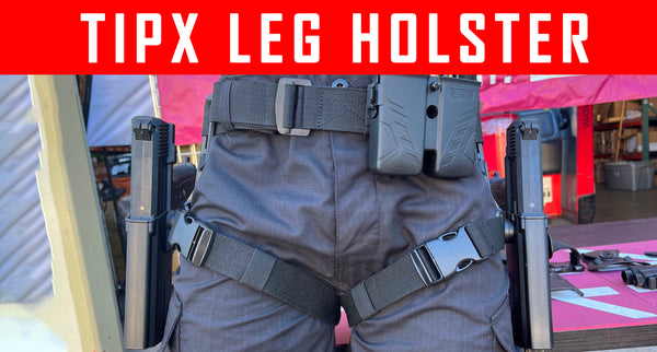VIDEO: Leg Holster For Tippmann TIPX TPX Mission TPR SALT Less Lethal Sabre Pistols Left or Right Hand #mcs