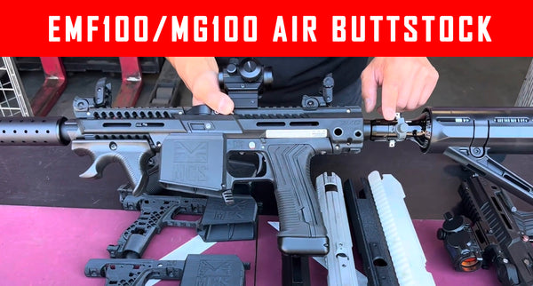 VIDEO: EMF100 MG100 MCS100 Air Through Buttstock With Milspec Handguard Upgrade Options #MCS