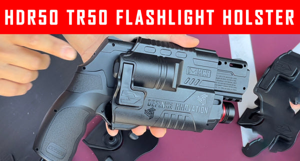 VIDEO: TR50 HDR50 Flashlight Laser Compatible Holster Left / Right Hand MOLLE - BELT and Paddle Option #MCS
