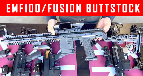 VIDEO: Custom Planet Eclipse EMEK MG100 and EMF100 Paintball Gun With Cyborg and Fusion Buttstock  #MCS