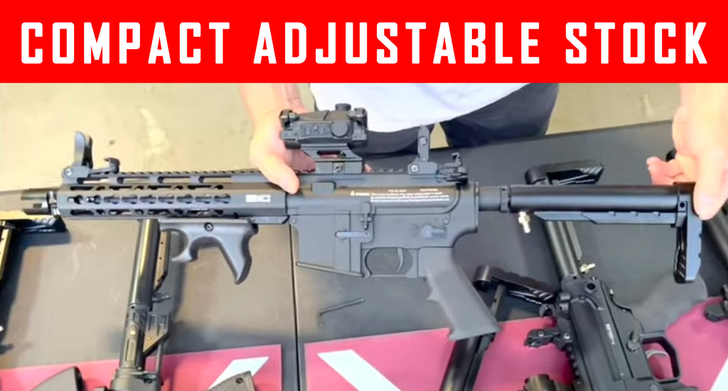 VIDEO: Adjustable Minimalist Compact Buttstock - Universal compatible to all paintball guns