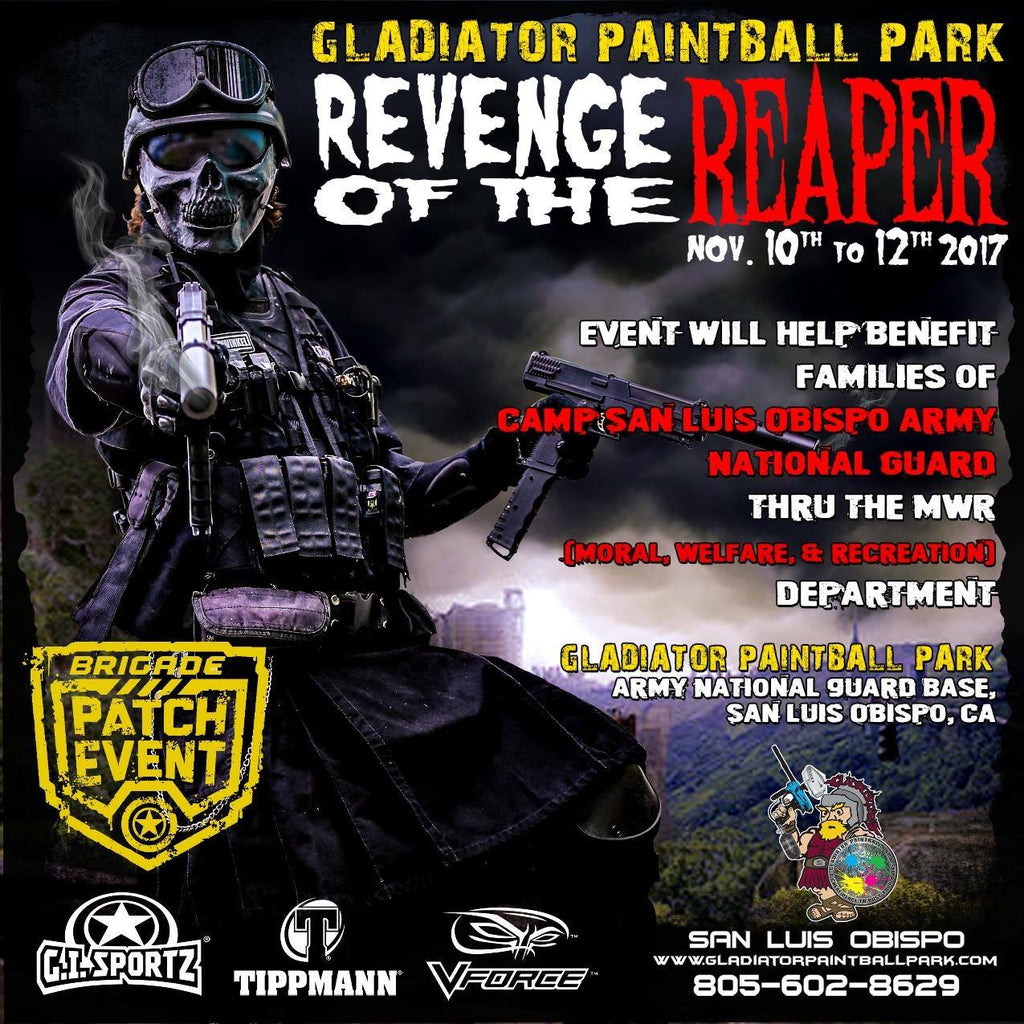Revenge of Reapter The Reaper at Gladiator Paintball Parks (2017 Nov  10 to 12)
