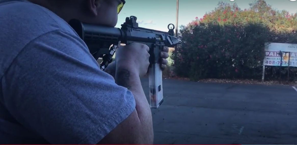 VIDEO:Tacamo Blizzard Paintball Gun Shooting Demo