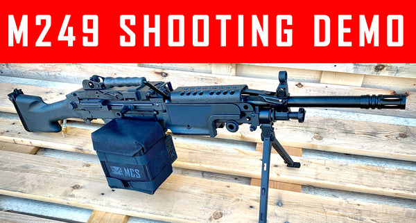 VIDEO: M249 Paintball Machine Gun shooting Demo