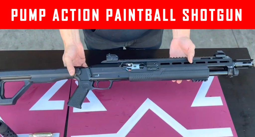 VIDEO: T4E HDX Pump Action Paintball Shotgun Shooting Demo #MCS