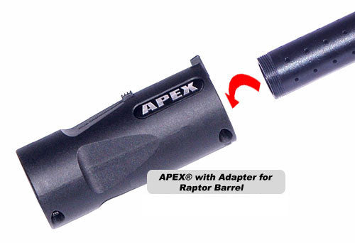 New APEX Thread-on Barrel for Rifled Paintball Gun Barrel
