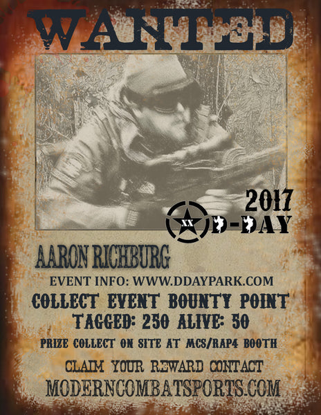 DDAY 2017 Wanted: Aaron Church Richburg (closed)