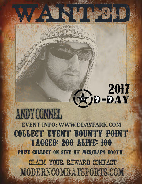 DDAY 2017 Wanted: Andy Connel (closed)