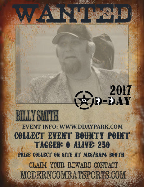 DDAY 2017 Wanted: Billy Smith (closed)