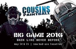 Cousins Big Game (2016 May 14 to 2016 May 16)
