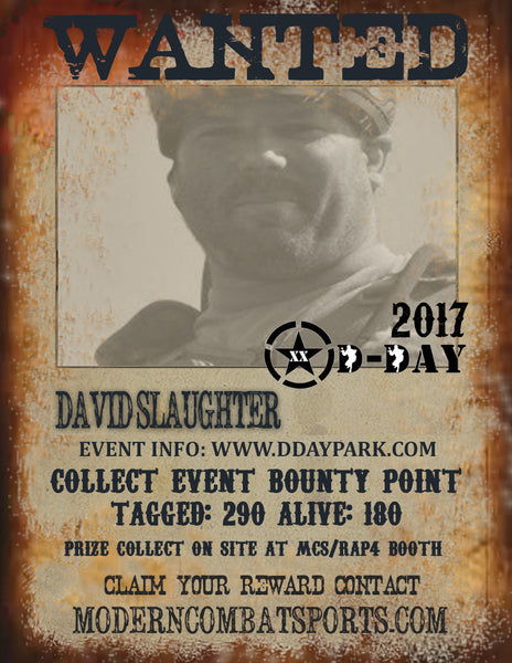 DDAY 2017 Wanted: David Slaughter (closed)