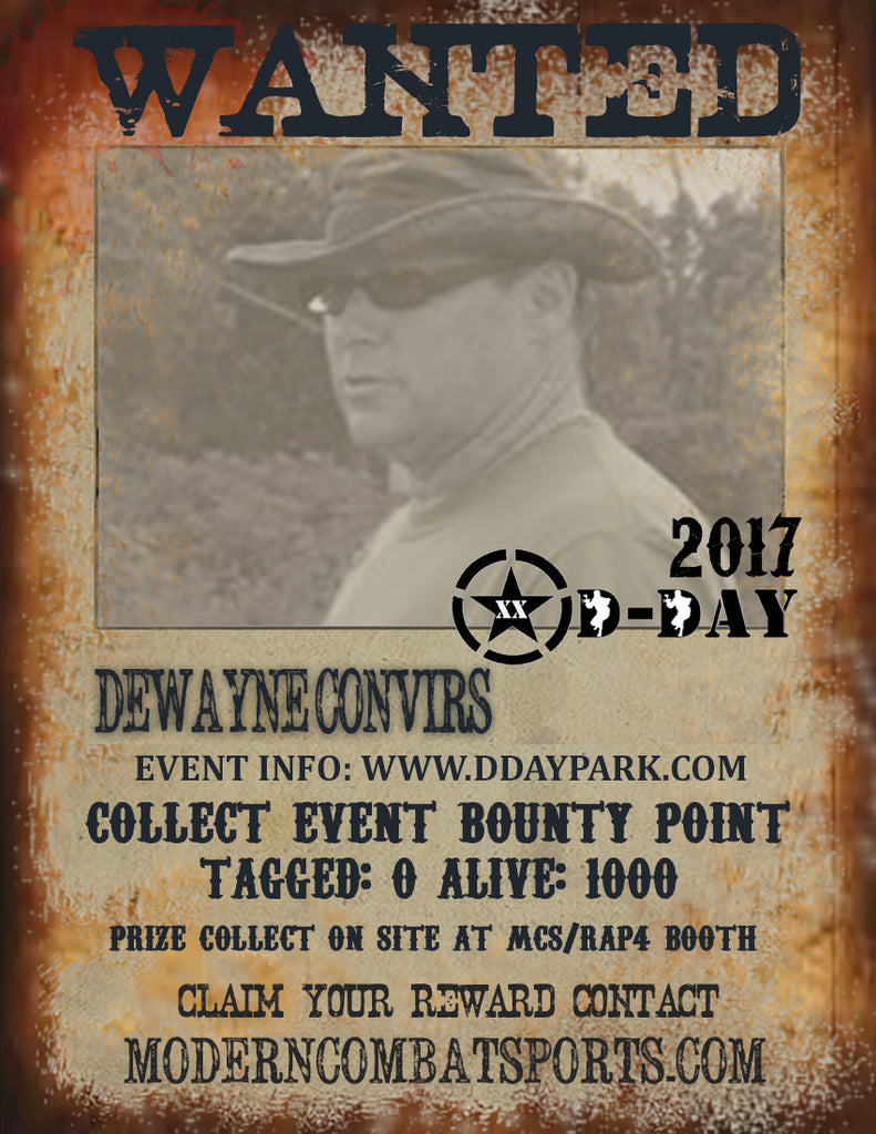 DDAY 2017 Wanted: Dewayne Convirs (closed)