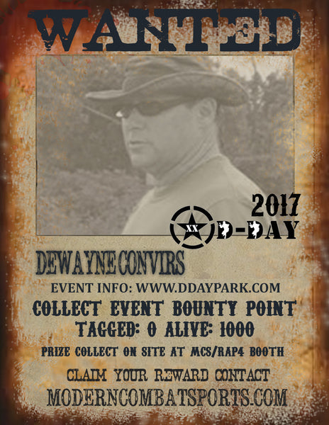 DDAY 2017 Wanted: Dewayne Convirs (closed)