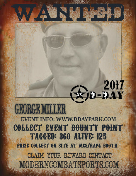 DDAY 2017 Wanted: George Snipes Miller (closed)