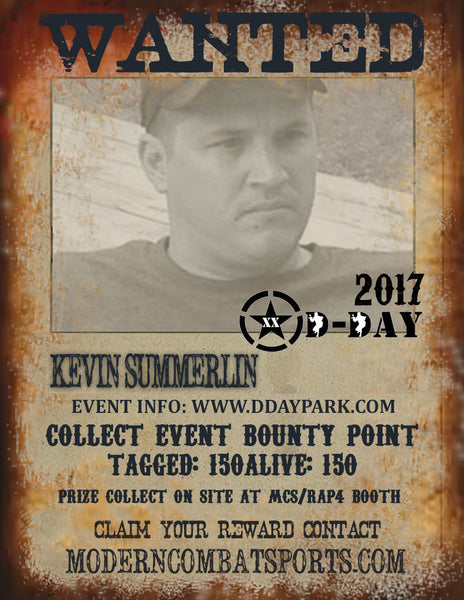 DDAY 2017 Wanted: Kevin Bull Summerlin (closed)