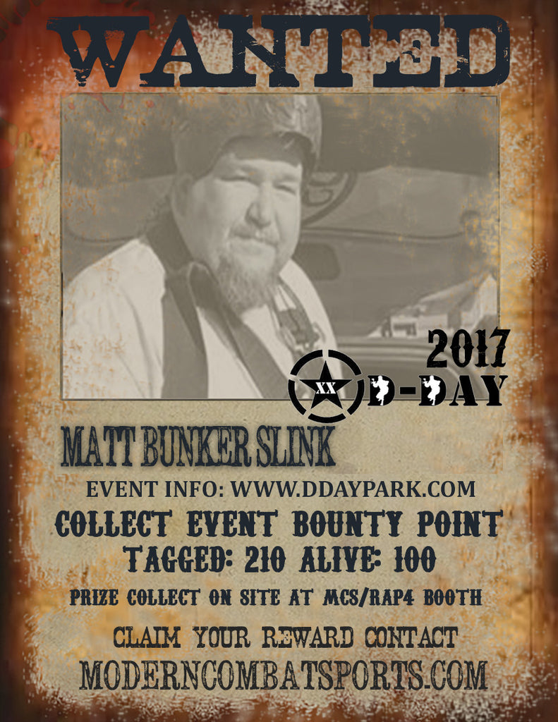 DDAY 2017 Wanted: Matt Bunker Slink (closed)