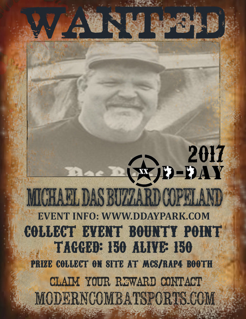 DDAY 2017 Wanted: Michael Das Buzzard Copeland (closed)