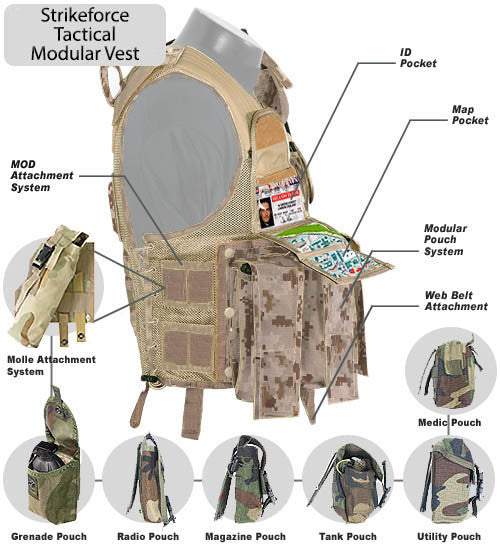 NEW Strikeforce Paintball Vest Available In 16 Different Patterns