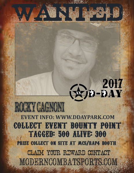 DDAY 2017 Wanted:  Rocky Cagnoni (closed)