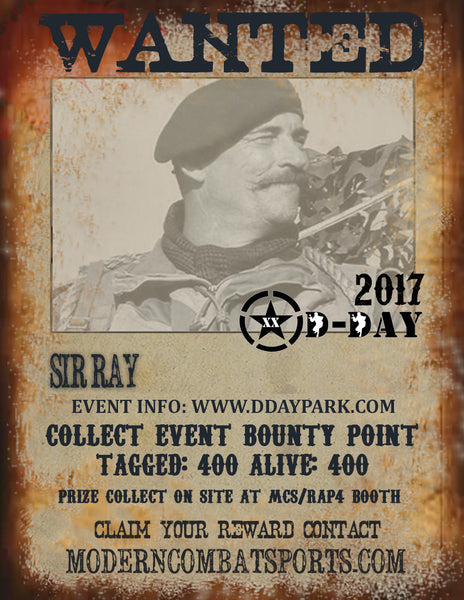 DDAY 2017 Wanted: Sir Ray (closed)