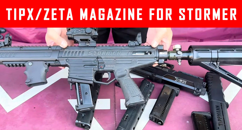 VIDEO: Tippmann Stormer Shooting TIPX - Zeta Magazine Well