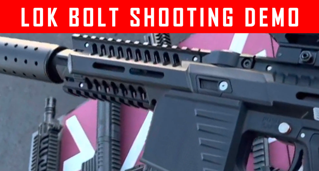 VIDEO: Shooting Demo EMF100 Paintball Gun With Gen2 Lok Bolt Preventing Chops For EMF100 MG100 MCS100 #MCS