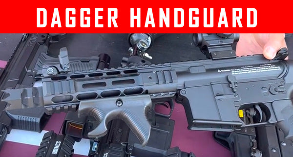VIDEO: Dagger Handguard For Paintball Guns - 468, T15, Tippmann,  TMC, M17,  CQMF, Tacamo, MCS100 #MCS