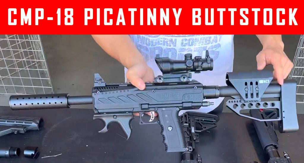 VIDEO: Tippmann TIPX CMP-18 1913 Picatinny Rail Buffer Buttstock Works On Sig MPX, Sig MCX, Sig P556XI #MCS