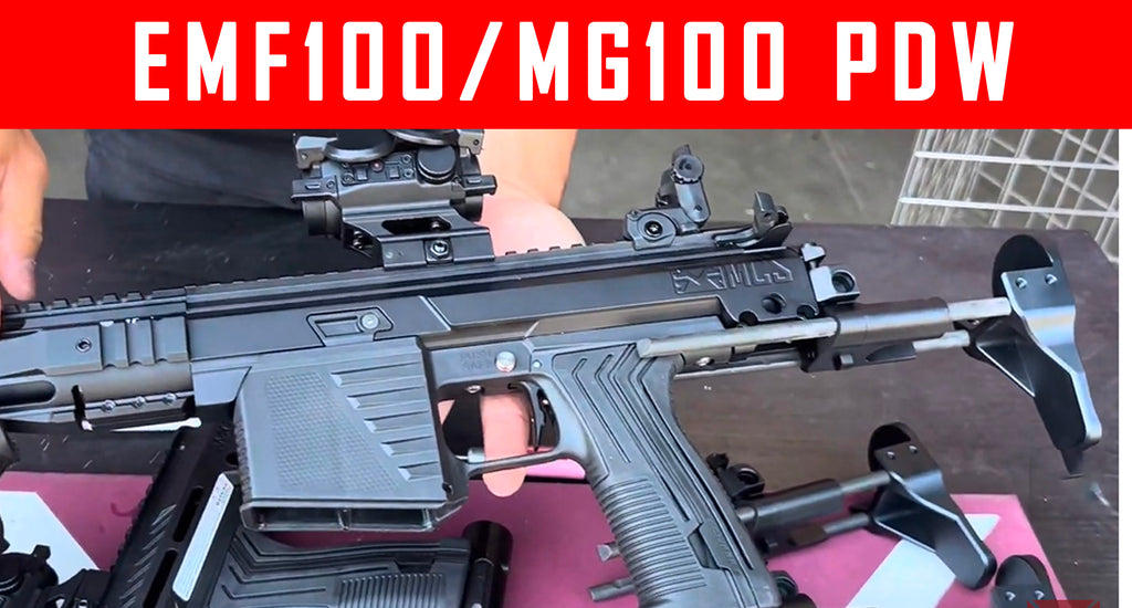 Emf100 Custom VIDEO: EMF100 MG100 MCS100 Paintball Gun Custom PDW Buttstock #MCS