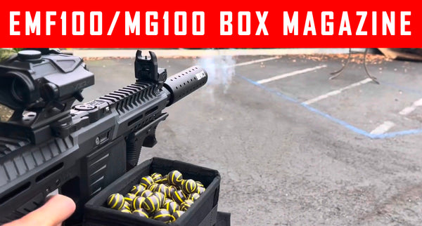 VIDEO: Shooting Planet Eclipse EMEK EMF100 MG100  Paintball Box Magazine High Performance Vortex Drive #mcs