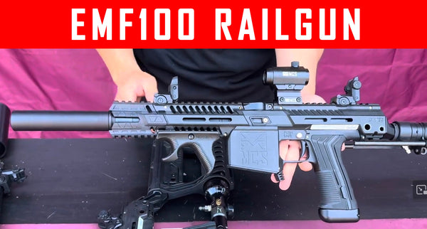 VIDEO: EMF100 MG100 Paintball Railgun #mcs
