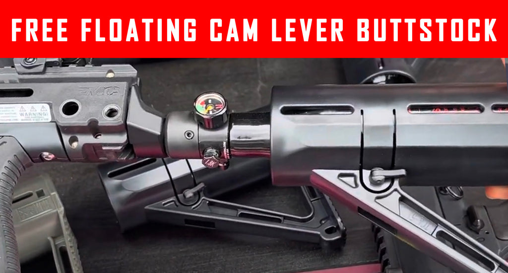 VIDEO: Free Floating Cam Lever Lock Buttstock For 468 - Tippmann - T15 - EMF100 -Airsoft - PCP Airgun #MCS