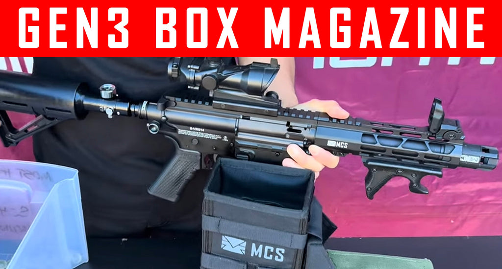 VIDEO: MCS Gen3 Paintball Gun Box Magazine: Tippmann - T15 - M17 - EMF100/200 - 468 - TGR - Milsig - Tacamo