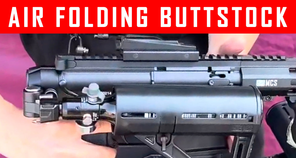 VIDEO: Latest Paintball Technology Folding Air Buttstock With Gen3 Locking Mechanism #MCS