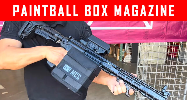 VIDEO: Paintball Gun Box Magazine Left Hand Shooting Demo #mcs