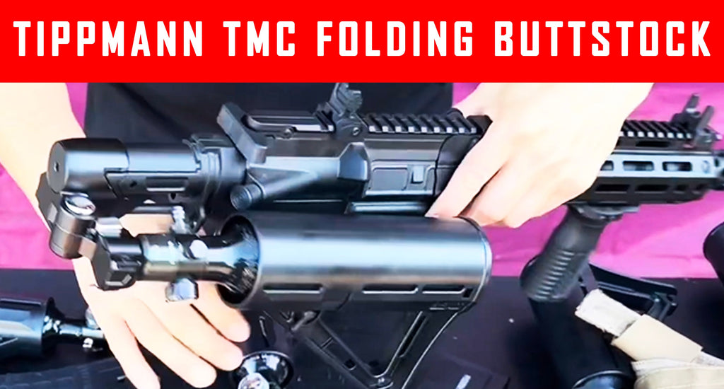 VIDEO: Tippmann TMC Drop Down Folding Air Buttstock Adapter With Gen3 Locking Mechanism #MCS
