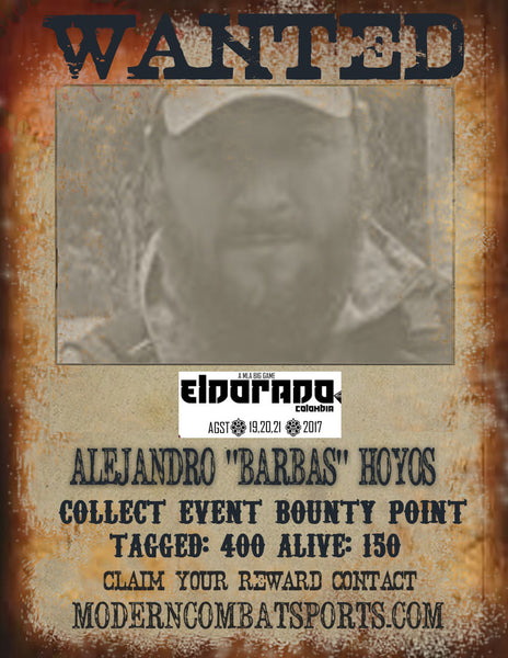 Wanted: ALEJANDRO "BARBAS" HOYOS