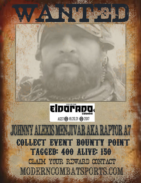 Wanted: JOHNNY ALEXIS MENJIVAR aka RAPTOR A7