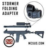 Tippmann Stormer Drop Down Folding Air Buttstock Adapter With Gen3 Locking Mechanism