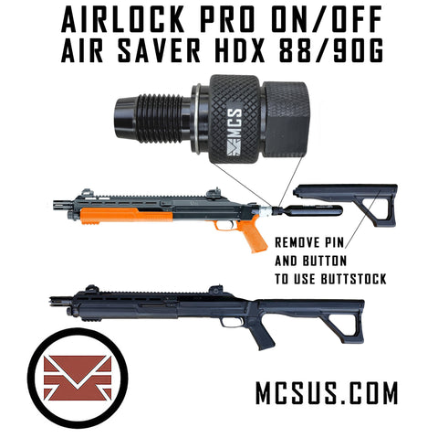 HDX TX68 Shotgun  AirLock Pro On/Off Air Saver Adapter
